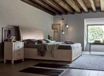 Bett 2x Nachttische Luxus Komplettes Schlafzimmer Set Möbel grau 3tlg